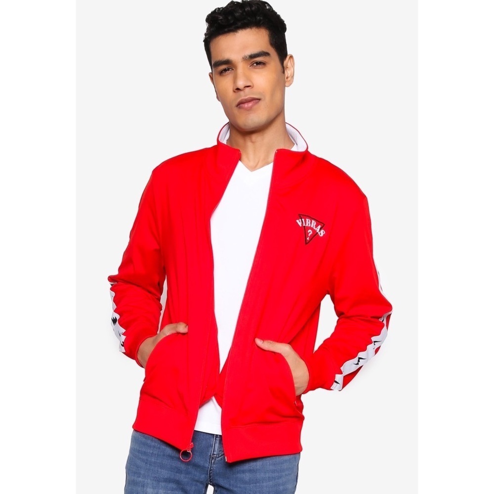 New GUESS GUESS x J Balvin Vibras Logo Track Jacket SZ M - Picture 2 of 12